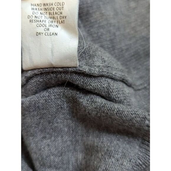 Filippo Riberti men's merino wool blend gray pull-over sweater XL - Picture 7 of 7